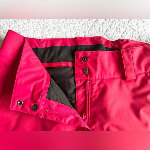 Salomon Pink Advanced Skin Dry Ski Snowboard Snow Pants Women's Large Pockets - Picture 5 of 16